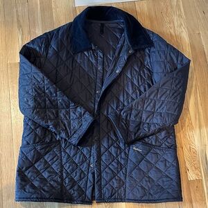 Barbour Liddesdale Quilted Jacket - Dark Blue Sz XXL